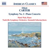 Mark Wait, Nashville Symphony Orchestra, Kenneth Schermerhorn - Carter: Symphony No.1/Piano Concerto (CD)