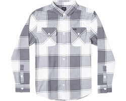 Rvca That All Work Flannel Overhemd Met Lange Mouwen Grijs L Man