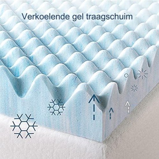 Noppenmatras - Schuimmatras - 140 x 200 cm - Hoogte: 7,5cm — afbeelding 5