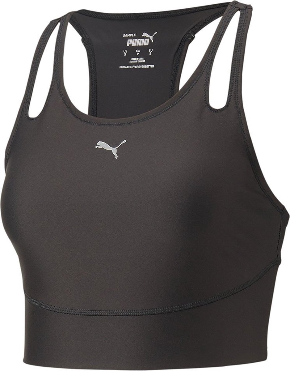 Puma Run Ultraform Crop T Mouwloos T-shirt Vrouw Zwart