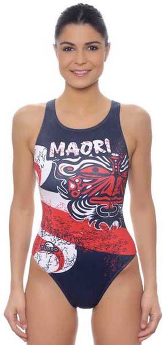 Turbo Maori Flag Zwemkleding Blauw L Vrouw Red / Navy