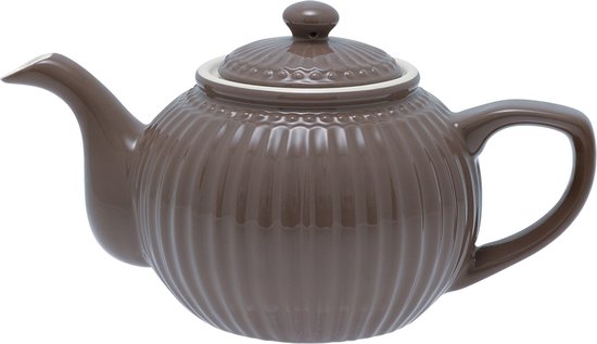 GreenGate Theepot Alice donker Chocolade bruin - 1 liter