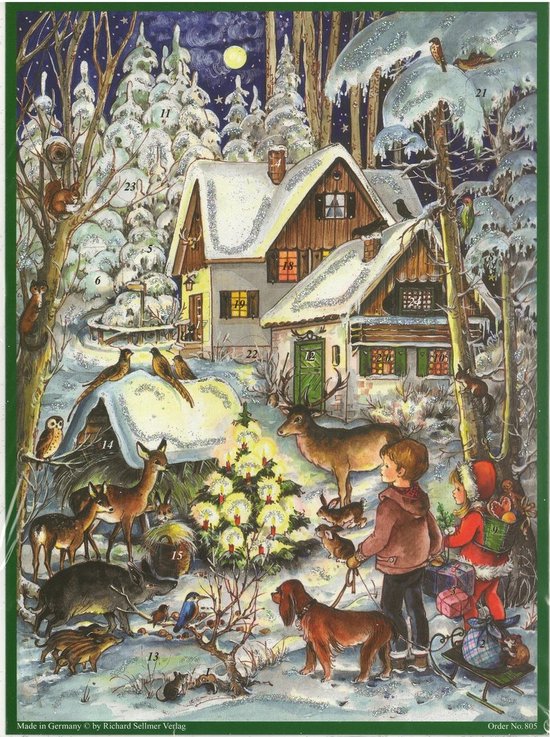Adventskalender 69 Adventkalender 24 vakjes