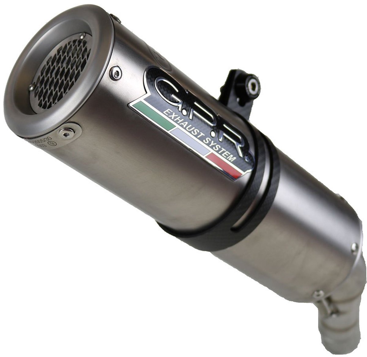 Gpr Exclusive M3 Natural Titanium Gsx-s 1000 F 15-16 Gehomologeerde Slip On Uitlaatdemper Zilver Homologated