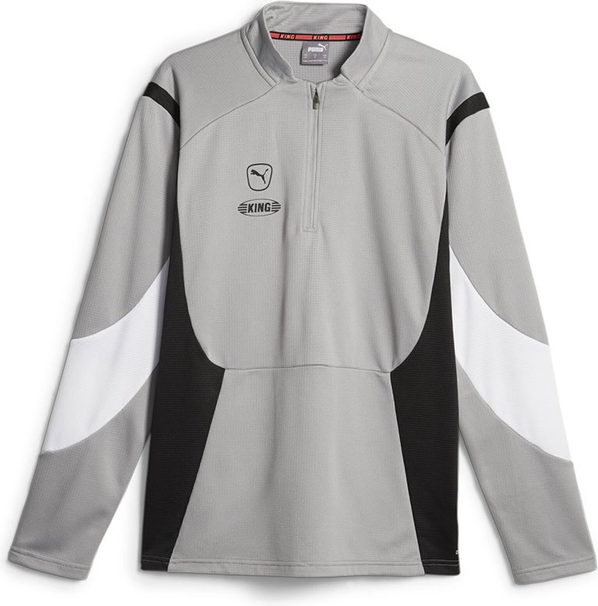 Puma King Pro Sweatshirt Met Halve Rits Grijs XL Man