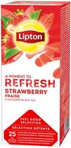 Thee lipton refresh strawberry 25x1.5gr | Pak a 25 stuk