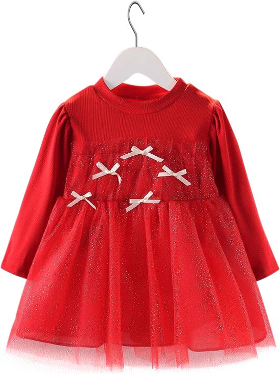 Baby Garden baby jurkje maat 86 - tule - rood