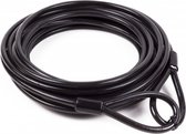 Câble antivol - Câble en acier avec boucles - Câble en acier avec serrure - Câble 10 mètres x 8 mm - Mobilier de jardin - Terrasse