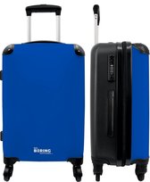 NoBoringSuitcases.com - Grote koffer - Blauw - Effen - Reiskoffer met 4 wielen - Trolley op wieltjes - Rolkoffer groot - 60 liter - Ruimbagage valies 20kg - Valiezen voor volwassenen