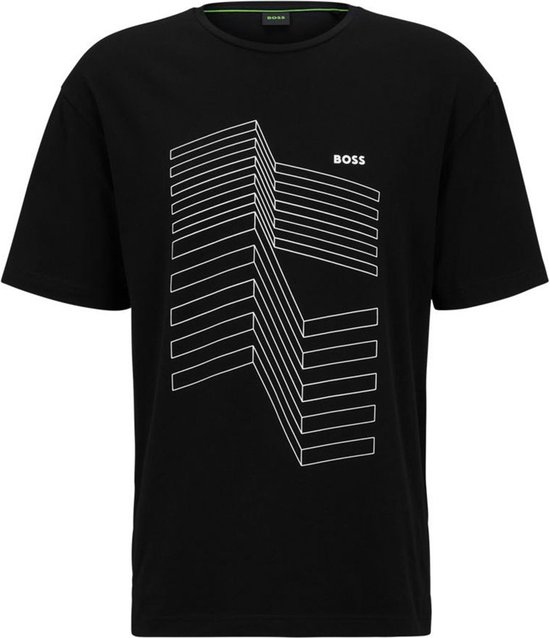 Boss 6 10110340 T-shirt Met Korte Mouwen Zwart S Man