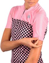 Sportful Maillot de cyclisme Sportful Checkmate - Taille M - Femme - rose - noir