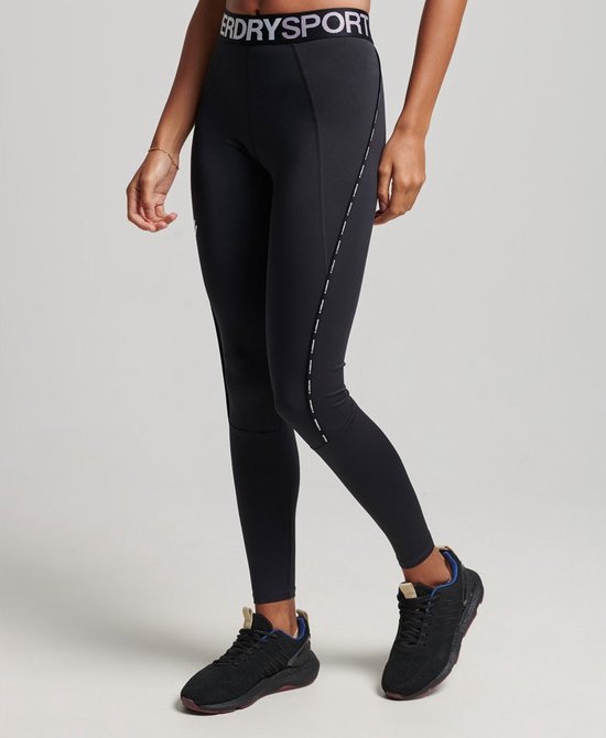 Leggings élastiques Superdry Train Branded Zwart 2XS Femme