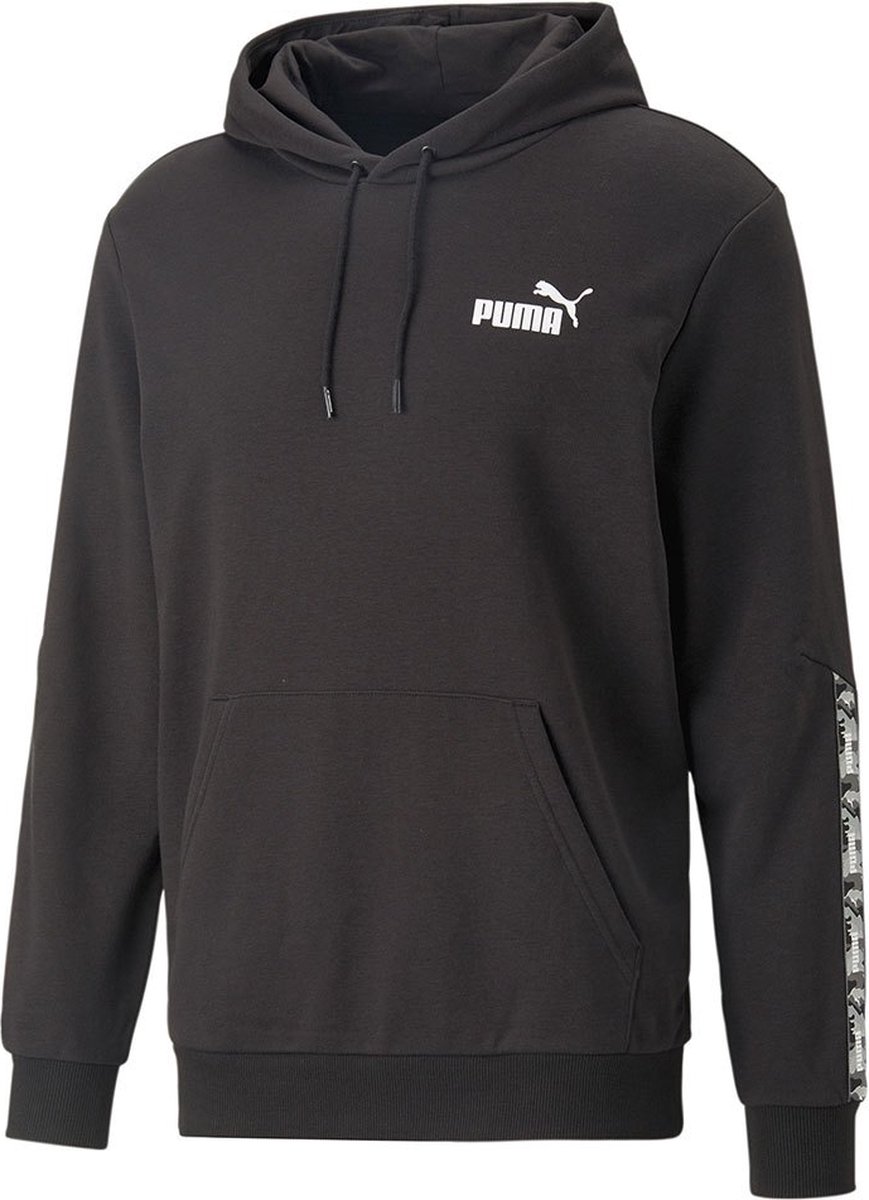 Puma Ess Tape Camo Hoodie L Man Zwart