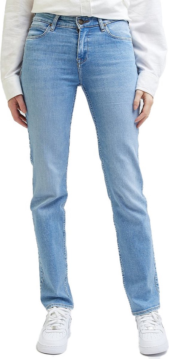 Lee Marion Straight Fit Spijkerbroek 26 31 Vrouw Rushing In Light