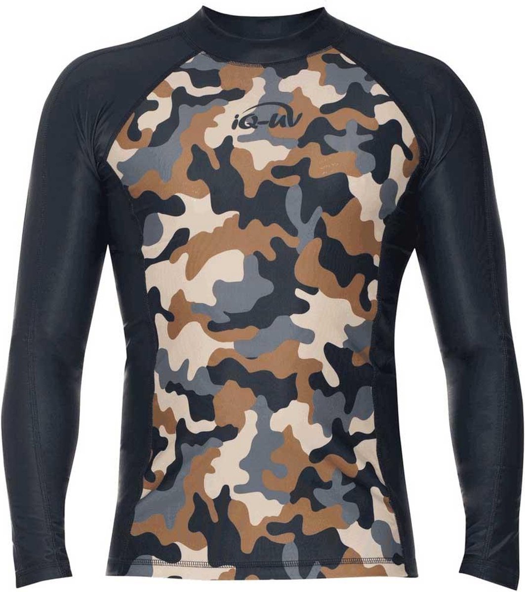 Iq-uv Uv 230 Slim Fit Rash Guard Met Lange Mouwen Veelkleurig S Man