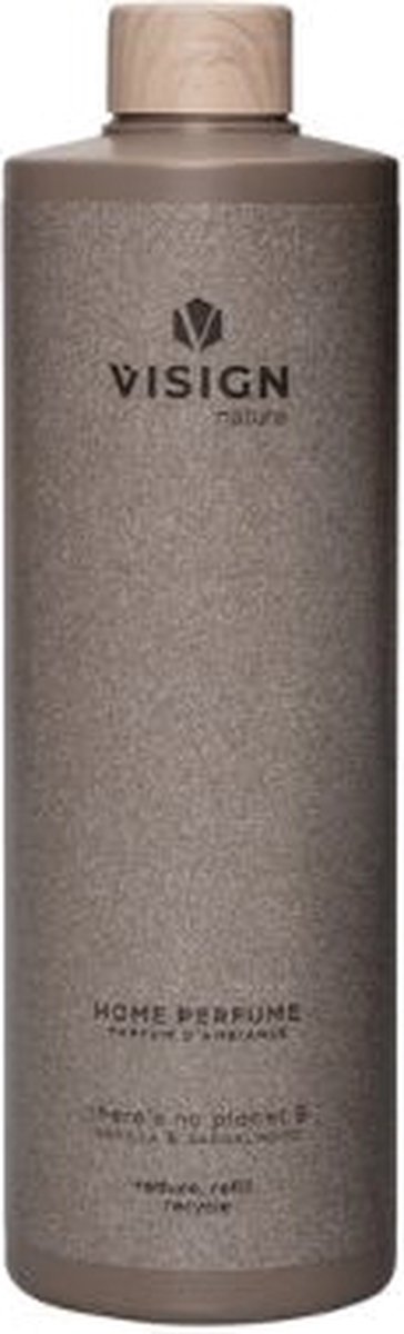 Visign Nature Huisparfum Navulling - Roomspray - Huis parfum - Frisse & Kruidige geur - No Planet B - 500 ml