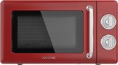 Cecotec 01710, Comptoir, Micro-ondes grill, 20 L, 700 W, Rotatif, Rouge, Acier inoxydable