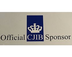 Auto sticker CJIB sponsor zwart