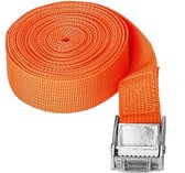 Sjorbanden, 6 stuks sjorbanden met gesp, 1 m, 2,5 m, 4 m, zwart, oranje, verstelbaar, voor dakdragers, fietsen, bagagepakketten (6 stuks, 2,5 cm x 4 m)