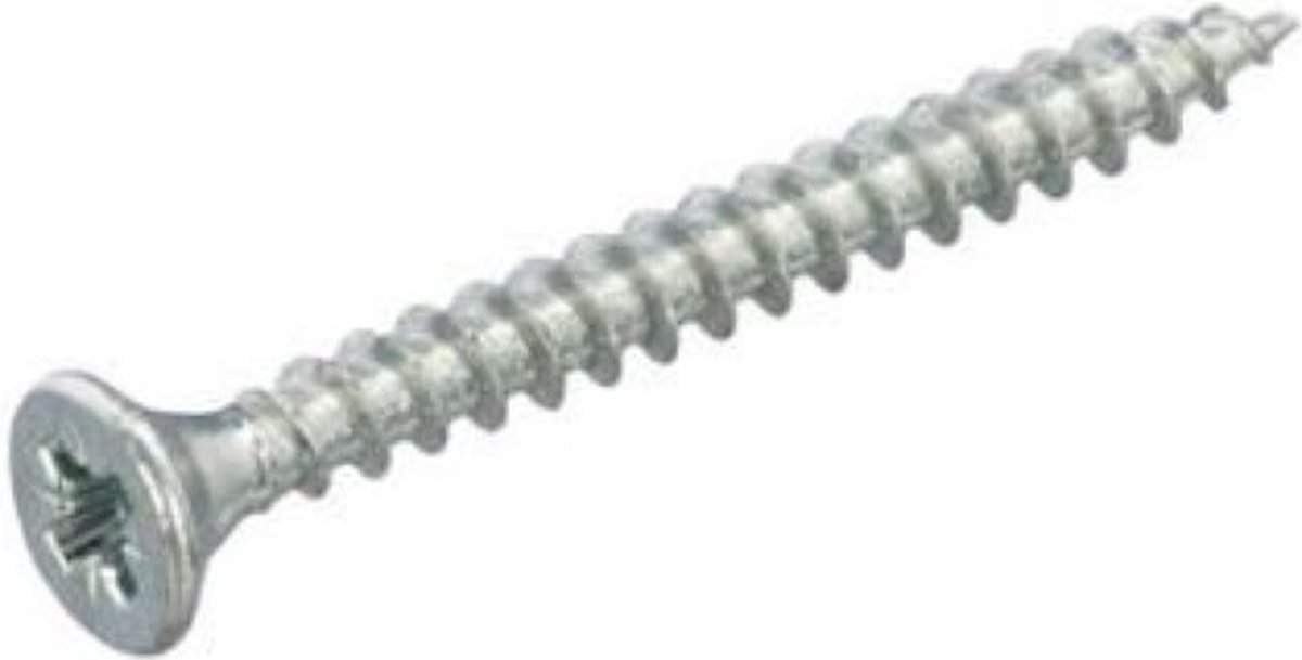 Wovar Spaanplaatschroeven Verzinkt 5 x 30 mm Pozidrive Voldraad | Doos 200 Stuks