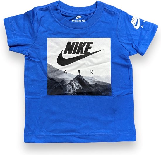 T-shirt Nike Futura Air View Bébé - Blauw/ Wit - Taille 92/98 CM - Unisexe  | bol