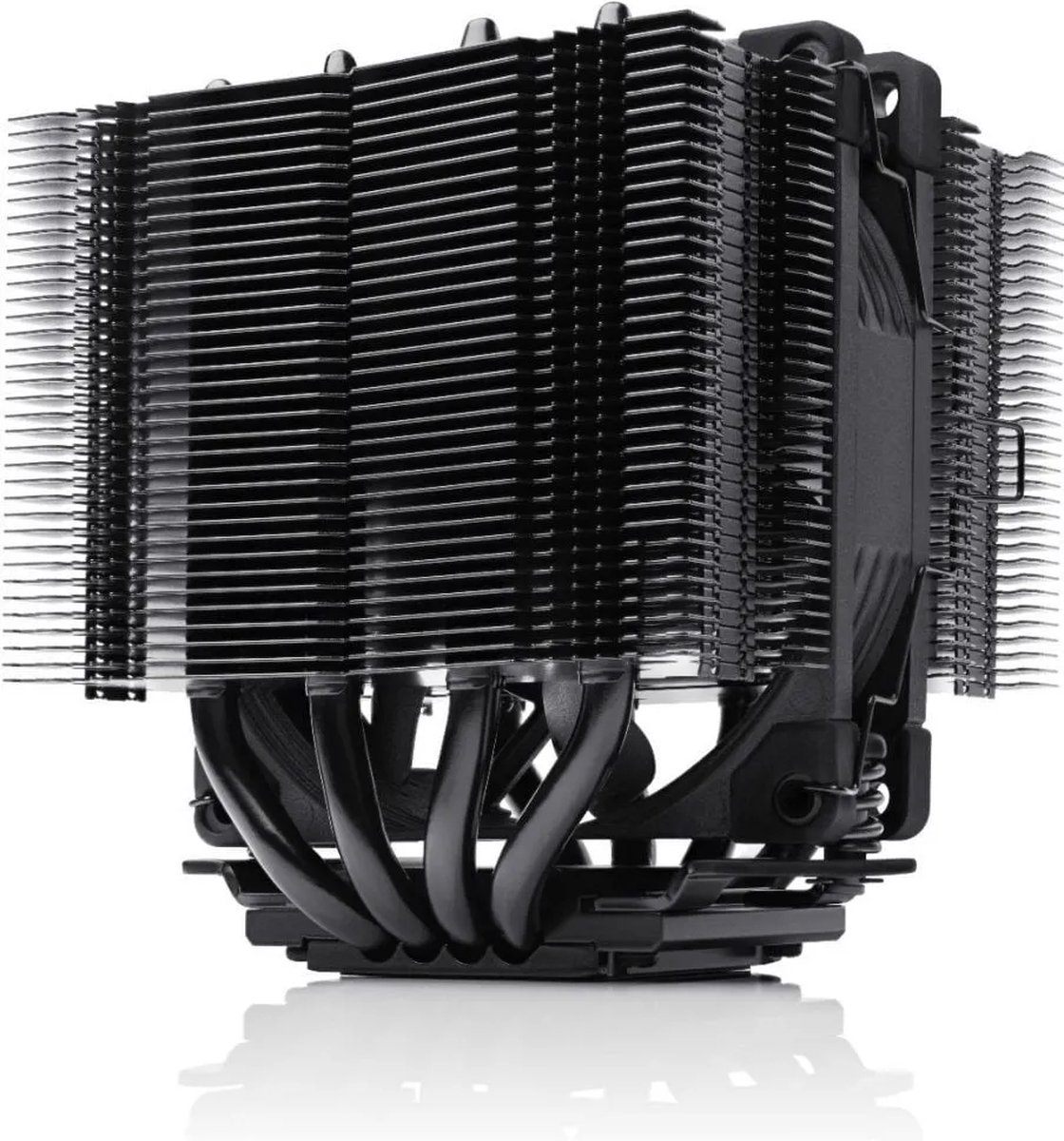 Noctua NH-D9L chromax.black - Koeler voor processor - 400 - 2000 omw/min. - 16.3 - 22.8 dBA - voor Intel LGA: 1851 1700 1200 115x - AMD AM5 AM4 - 4-pins PMW - zwart