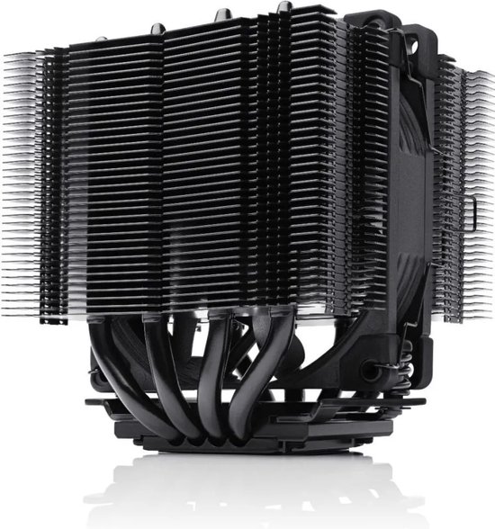 Noctua NH-D9L chromax.black - Koeler voor processor - 400 - 2000 omw/min. - 16.3 - 22.8 dBA - voor Intel LGA: 1851, 1700, 1200, 115x - AMD AM5, AM4 - 4-pins PMW - zwart