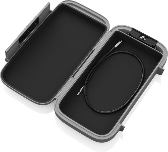 Strandsafe Mobiele reis-kluis, draagbare anti-diefstal slotbox met cijferslot voor strand, camping, sport en winkelen veiligheid (wit