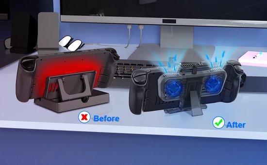 Ventilator Koeler Met Kickstand Voor Stream Deck Koelventilator