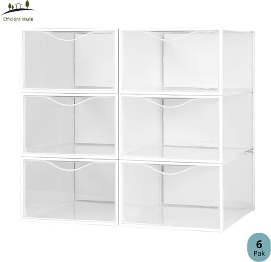 Eierdoos kunststof koelkast geschikt 12vaks helder 37x11,5x8cm