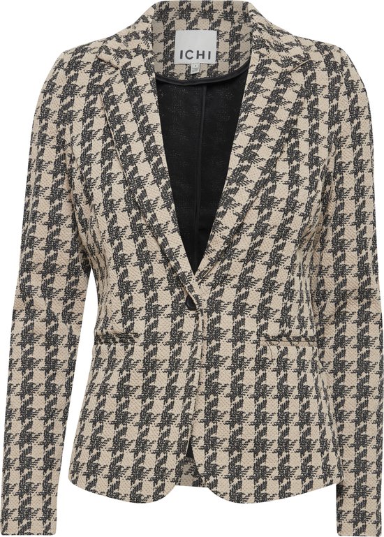 Ichi IHKATE HOUNDSTOOTH BL Dames Blazer - Maat L