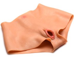 Slipje Siliconen Vagina + Kont - Large
