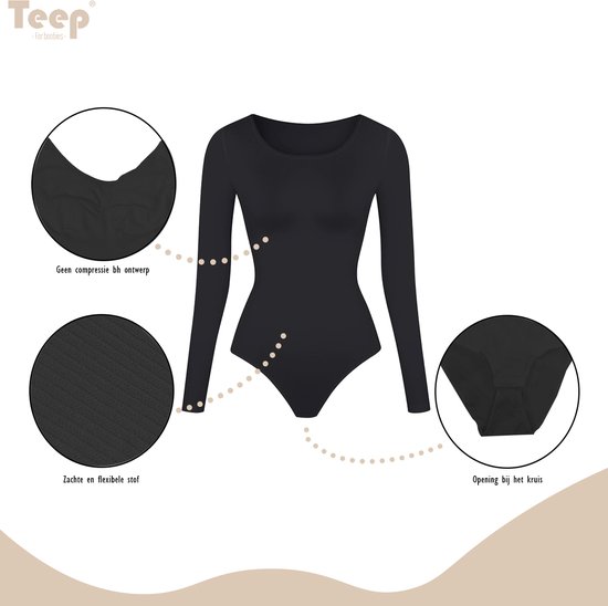 Zwarte Bye Bra Corrigerende Stringbody