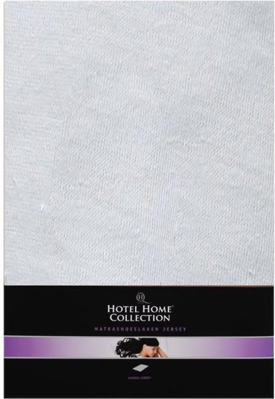 Hotel Home Collection - Jersey Hoeslaken - 160/180x200+30 cm - Zilver Grijs