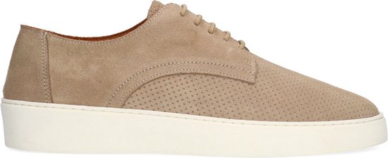 Sacha - Heren - Beige suède veterschoenen - Maat 43