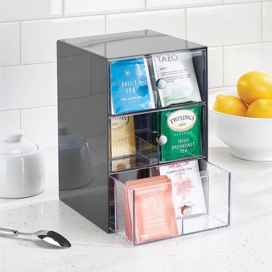 SYSYLY Organizer voor koffiepads met lade, opbergdoos voor koffiecapsules