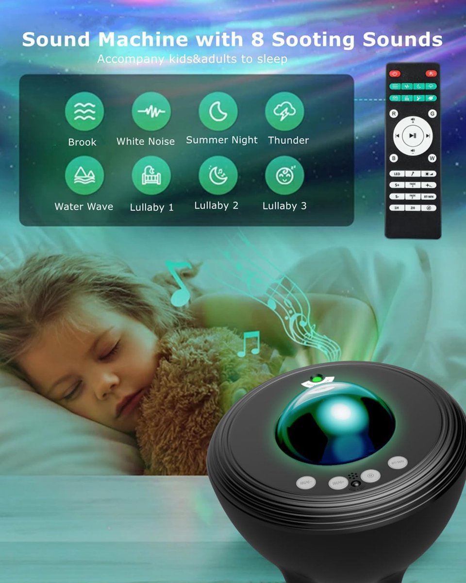 Sterren Projector - Galaxy Projector - Sterrenhemel Projector - LED - Star Projector – foto 7
