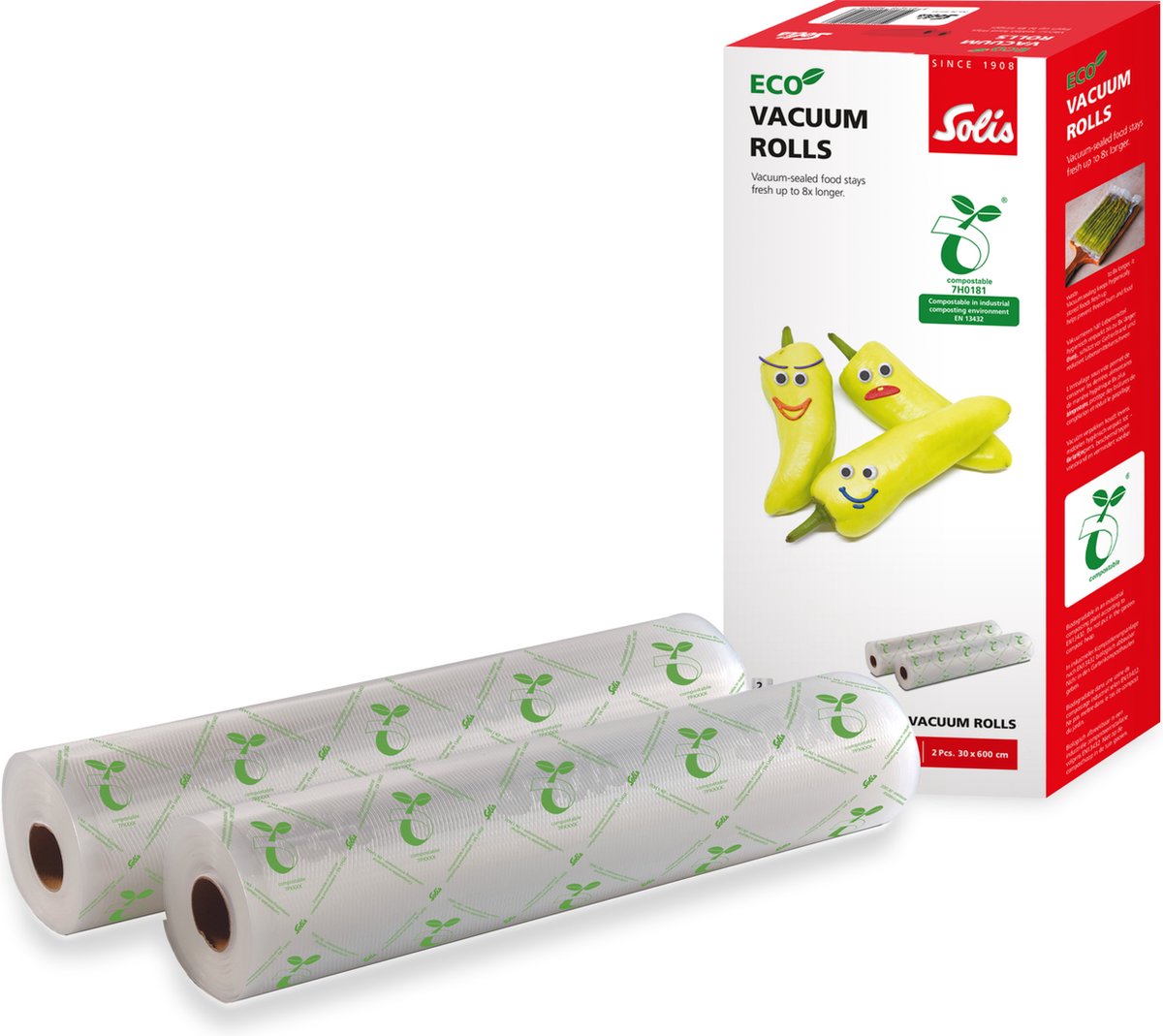 Solis Eco vacuümrollen - 30 x 600 cm (2 stuks)
