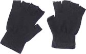 2x Vingerloze Handschoenen - One Size Fits All - Zwart