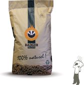 Badger pellets | ENplus A1 houtpellets | 1/2 pallet - totaal 450 kg (30 zakken x 15 kg) | 100% Naaldhout