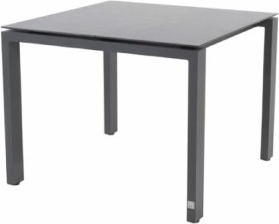 4SO - 4SO Goa Tafelframe Antracite Met HPL Tafelblad Slate Antracit ...