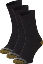 CAT / Caterpillar Work Socks | Diabetes sokken / werksokken | Maat 43 - 46 | Zwart | 3 paar sokken