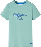 vidaXL-Kindershirt-dinosaurusprint-116-lichtkakikleurig