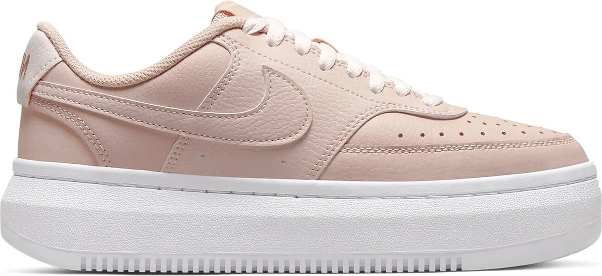 Nike Court Vision Alta Leather Women Platform Sneakers-36 5 Roze