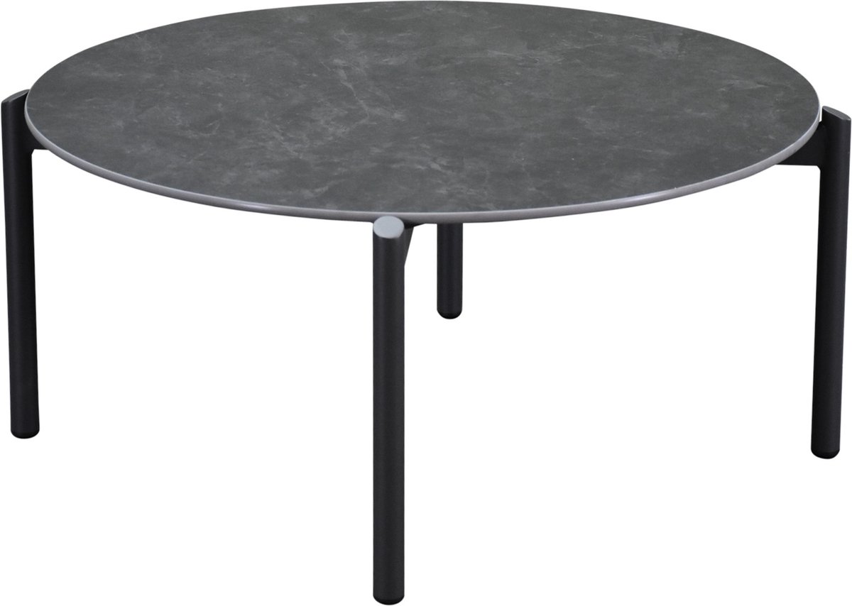 Tucson bijzettafel 87cm rond H38cm antraciet