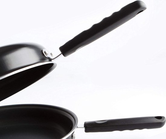 ALLUFLON Tradizione Italia Aluminium Black Cooking Pan 22 cm