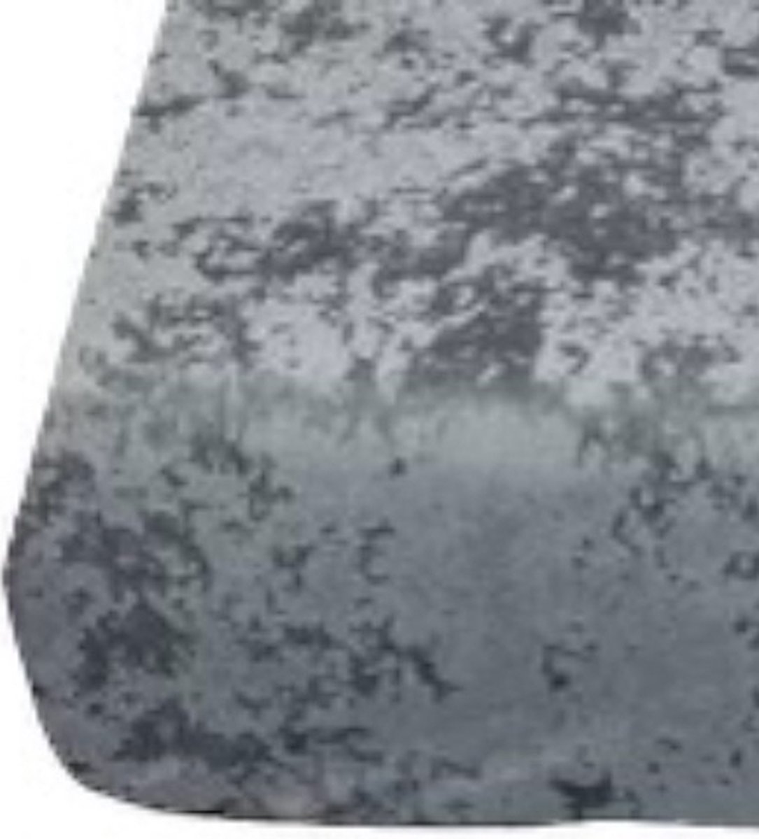 Velvet Couture - Crushed Velvet Hoeslaken - 140x200 - 30CM Hoekhoogte - Antraciet