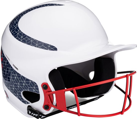 RIP-IT Vision Classic Softball Batting Hel XL White/Navy/Red