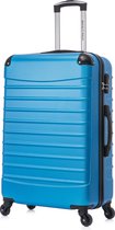 Valise de voyage à roulettes Royalty Rolls 95 litres - légère - serrure à combinaison - bleu clair