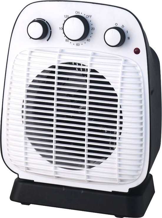 Elektrische blaasradiator Friac BVK1020 2000W IP21 drupwaterdicht badkamer verwarming tafel- en vloermodel
